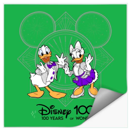 Disney 100 Years of Wonder Zip Stickers, Donald And Daisy Duck Zip Stickers