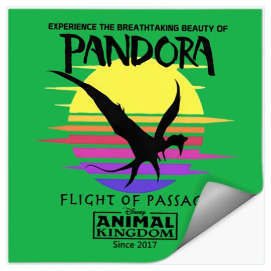Disney - Pandora - Flight Of Passage - Avatar - Animal Kingdom - Banshee - Stickers
