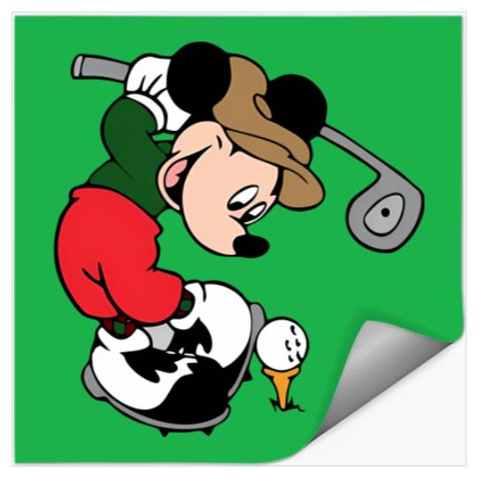 Mickey Golf Stickers, Stickers, Stickers, Disney Unisex Stickers, Disney Family Matching Stickers