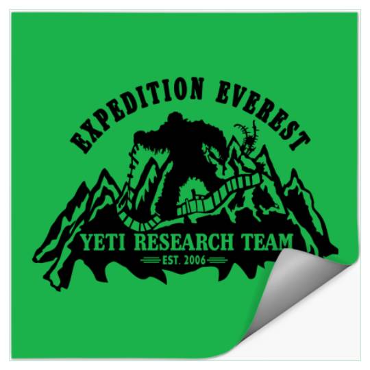 Disney Expedition Everest, Yeti Research Team Stickers, Disney Animal Kingdom Stickers,  Family Yeti Matching Stickers