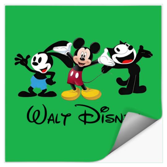 Julius the Cat Oswald the Lucky Rabbit Mickey Mouse Stickers, Disney Trip Stickers