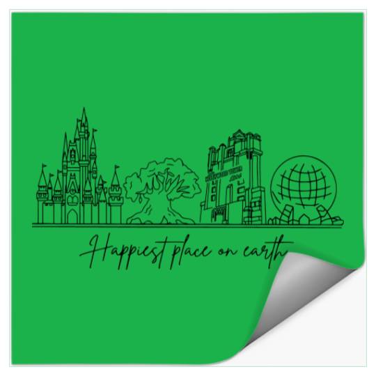 Disneyland Stickers, Happiest Place on Earth, Vintage Disney Disney Stickers