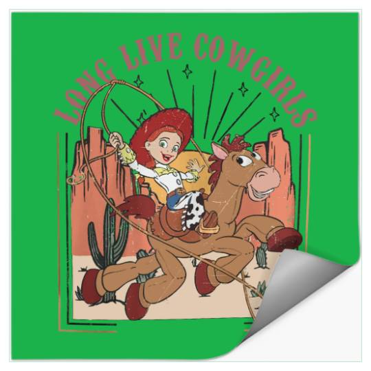 Vintage Disney Toy Story Jessie Stickers, Long Live Cowgirls Western Vibe Stickers, Disney Stickers