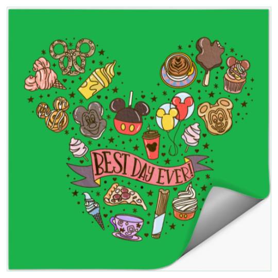 Best Day Ever Stickers, Theme Park Stickers, Disney Trip Stickers