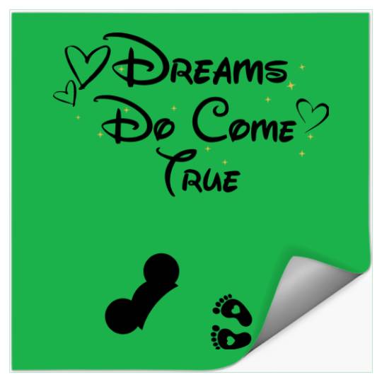 Disney Dreams Do Come True Stickers, Disneyland Maternity Stickers