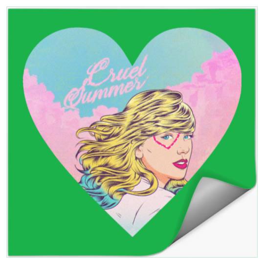 Discover Cruel Summer Taylor Art Stickers || Taylor Lover Album Stickers || Gildan Stickers