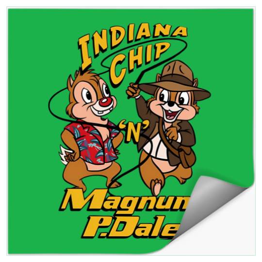 Chip and Dale Stickers, Indiana Stickers, Disney Couple Stickers, Disney Family Stickers