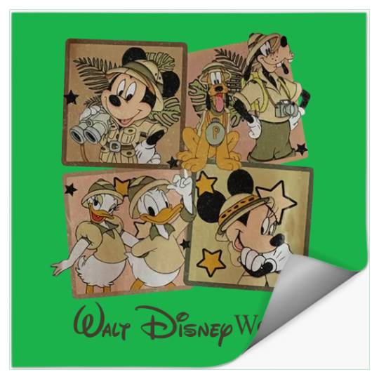 Mickey Animal Kingdom Stickers, Disney Animal Kingdom Stickers, Animal Kingdom Family Matching Stickers