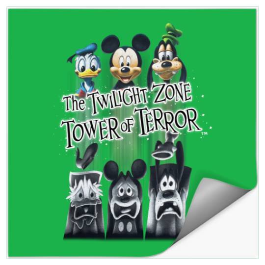 Retro Disney The Twilight Zone Tower Of Terror  Stickers, Tower of Terror Ride Stickers