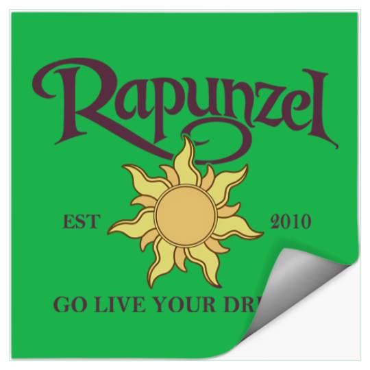 Tangled Rapunzel Stickers, Disney Rapunzel Floral Stickers