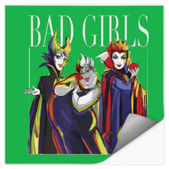 Disney Villains Bad Girls Group Ursula Maleficent Evil Queen Stickers