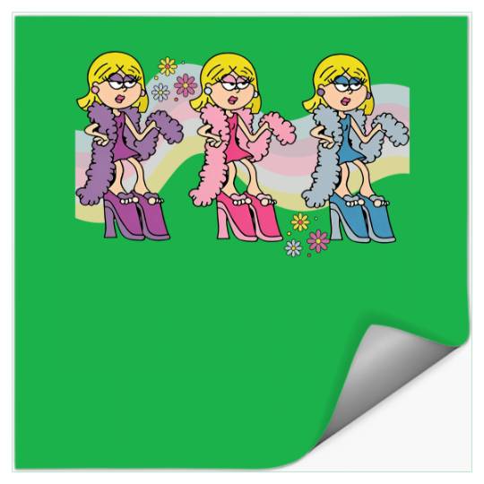 Groovy Lizzie Mcguire Stickers, reto lizzie mcguire Stickers, Disney channel Stickers, Disney Stickers