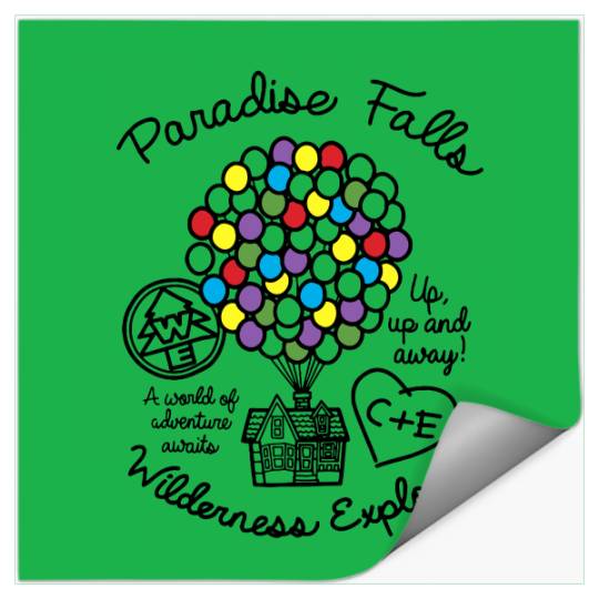 Paradise Fall - Adventure Is Out There Up Disney Stickers