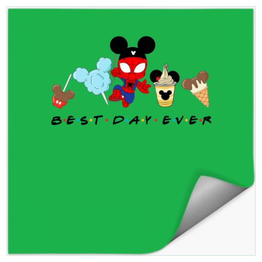 Spiderman Best Day Ever Stickers, Baby Spiderman, Disney Snacks Stickers