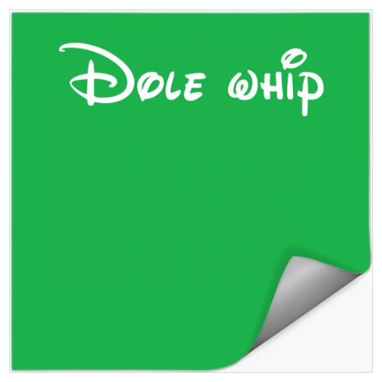 DOLE WHIP Stickers disney font Unisex Ultra Cotton Stickers
