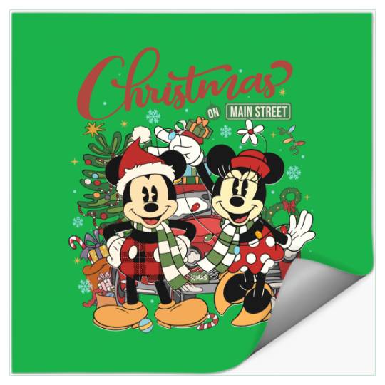Discover Vintage Disney Christmas On Main Street Stickers, Minnie Mickey's Very Merry Christmas 2023
