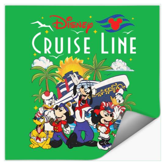 Disney Wish Fantasy Magic Wonder 2024 Stickers, Disney Cruise Line