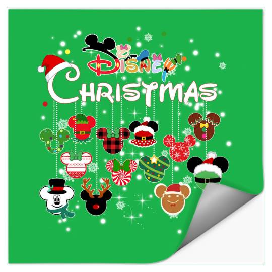 Disney Christmas Mickey ball Stickers, Mickey's very merry Christmas party 2023 Stickers, Magic Kingdom Christmas Stickers