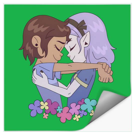Luz x Amity Stickers, Amity x Luz The Owl House, Disney Stickers