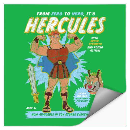 Vintage Hercules  Stickers, Disney Hercules Megara