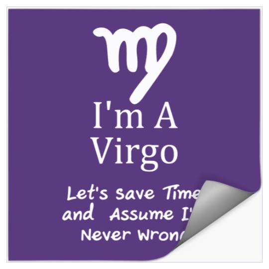 I'm a Virgo Zodiac Sticker Stickers