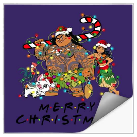 Disney Christmas Stickers, Moana Christmas Stickers