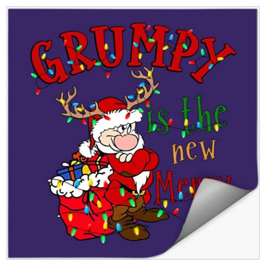 Disney Merry Christmas Grumpy Stickers