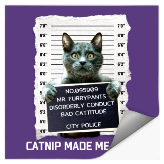 Catnip Made Me Do It Funny cat lovers Gifts