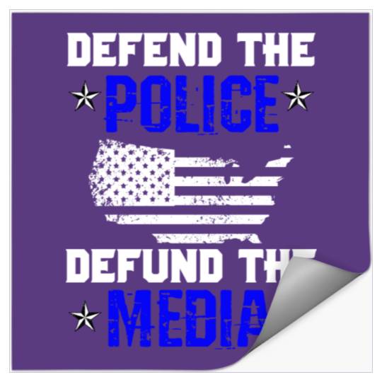Thin Blue Line Defend the Police Defund the Media