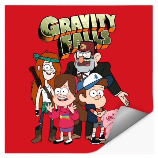 Gravity Falls Family Dynamics Stickers, Disney Gravity Falls 90s Stickers