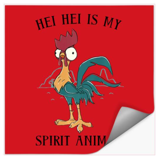 Disney Moana Hei Hei Is My Spirit Animal Portrait Stickers