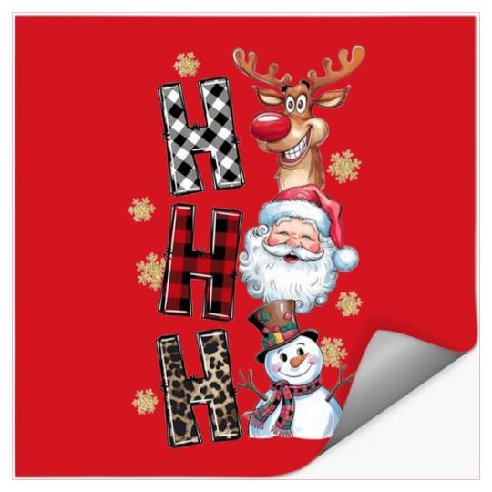 Disney Christmas - Hohoho - Deer Santa - Olaf The Snowman Stickers
