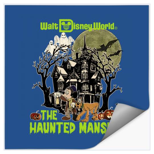Vintage Disney Haunted Mansion Stickers, The Haunted Mansion Map Stickers