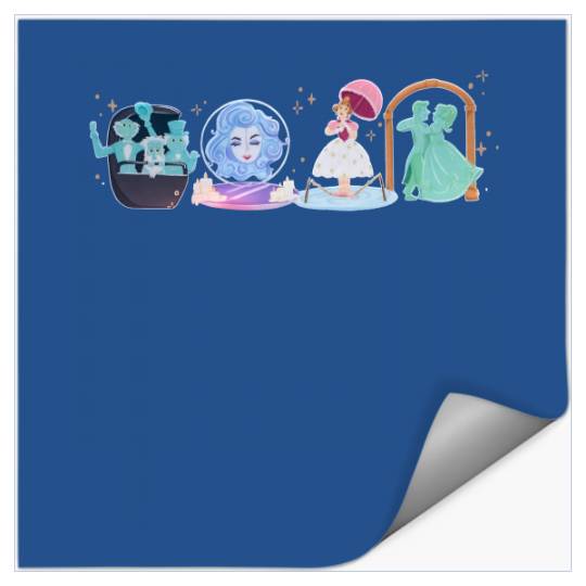 Haunted Mansion Stickers, Disneyland Haunted Mansion Stickers