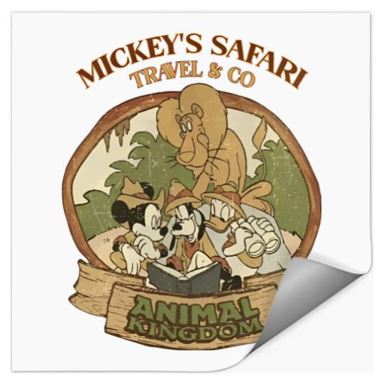 Retro Disney Animal Kingdom Stickers, Disney Family Vacation Stickers,Vintage Disney Safari