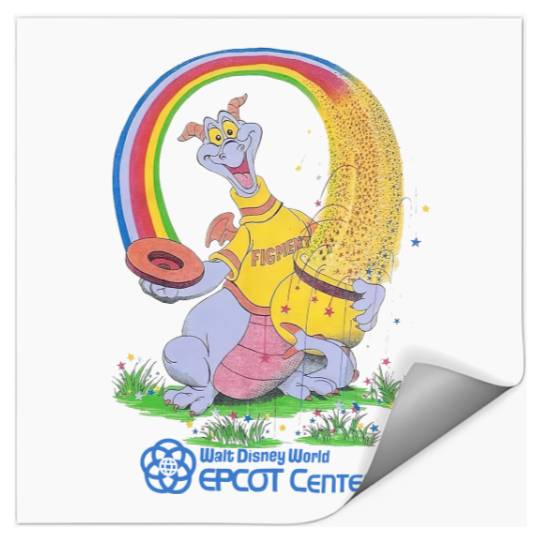 80's FIGMENT Disney's Epcot Center Vintage Retro | Unisex Softstyle Stickers