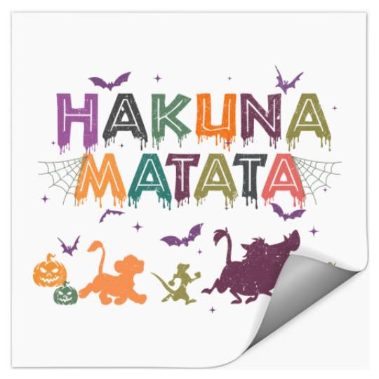 Hakuna Matata Stickers, Disney Halloween Stickers