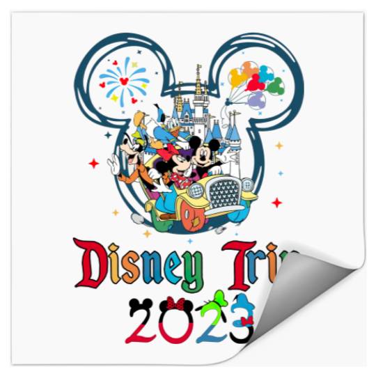 Custom Disney Trip 2023 Stickers, Disney Vacation 2023 Stickers