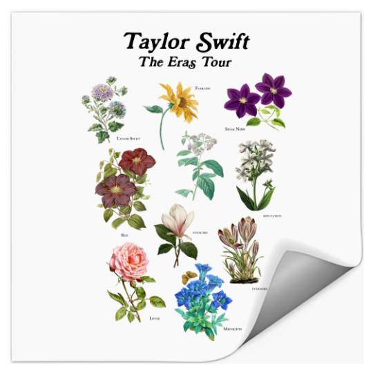 Floral Tay.lor S.wi.ft Eras Stickers