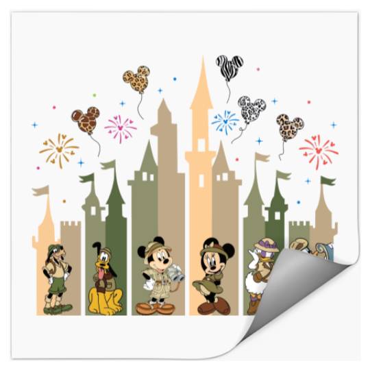 Disney Safari Castle Stickers, Mickey Safari Friends Stickers, Matching Squad Stickers, Disney Family Vacation Stickers