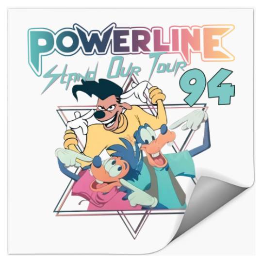 Disney Powerline Stand Out Tour 94 Stickers, Comfort Colors Stickers