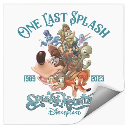 Disney Splash Mountain One Last Splash Unisex Stickers 1989 - 2023