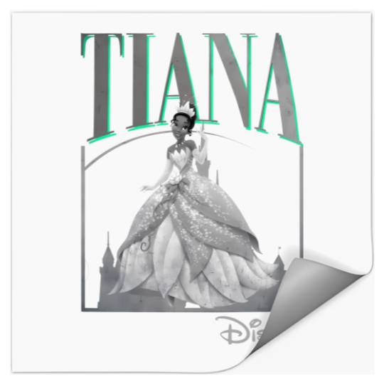Retro Tiana 90s Stickers, Disney princess Stickers
