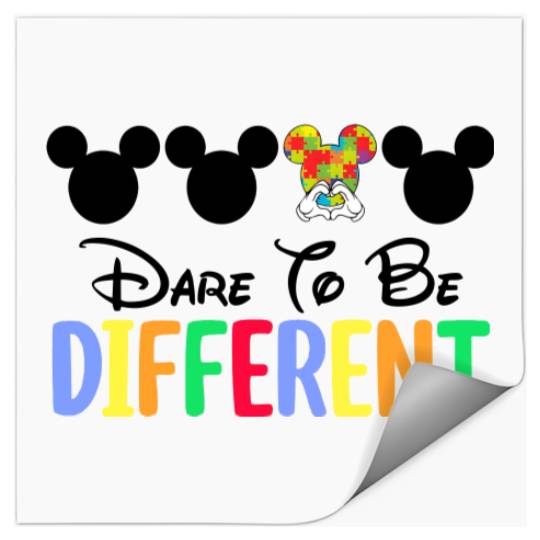 Autism Minnie Mouse Stickers, Disney Autism Mom Stickers, Mommy And Me Autism Awareness