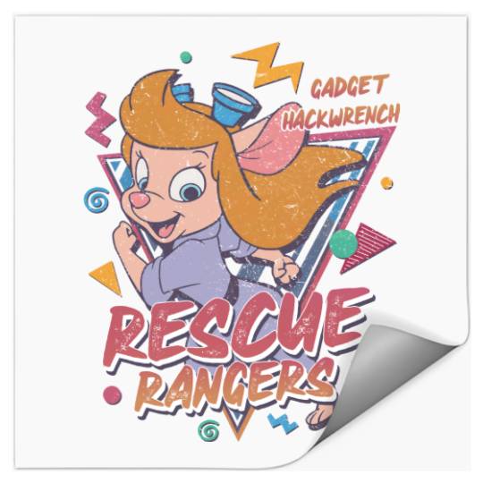 Gadget Hackwrench Stickers, Retro Disney Stickers, Rescue Rangers Stickers, Chip and Dale Stickers