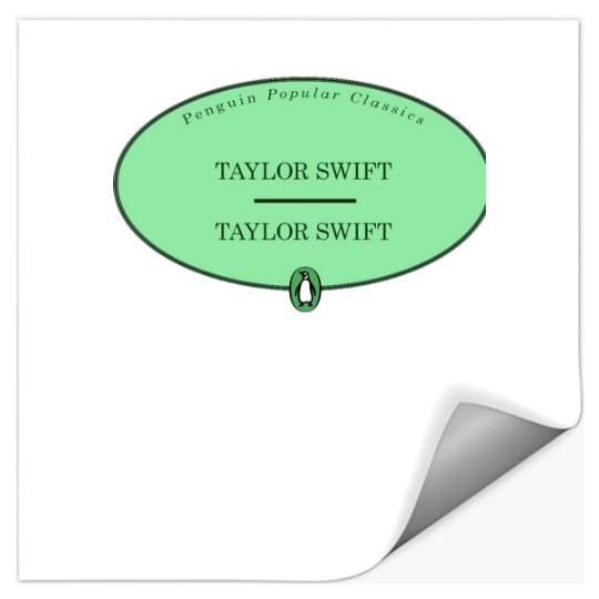 Discover Taylor Debut Popular Classics Logo Stickers