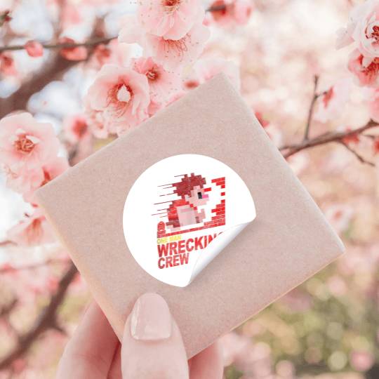  disneys Wreck-it Ralph One Man Wrecking Crew Vintage Cover Gifts Stickers