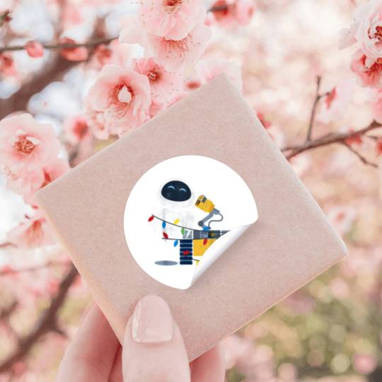 Disneyy Pixarr Wall-E Eve Christmas Light Wrap Stickers