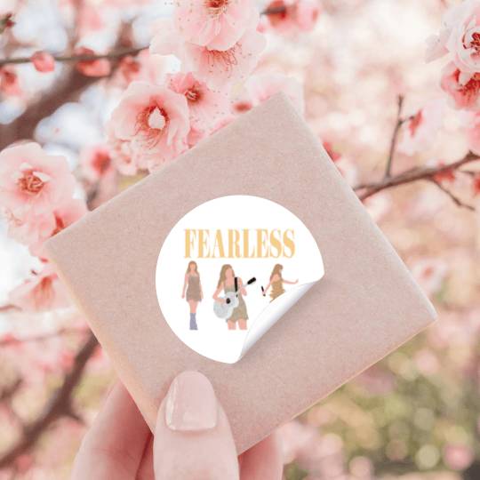 eras tour fearless art Stickers