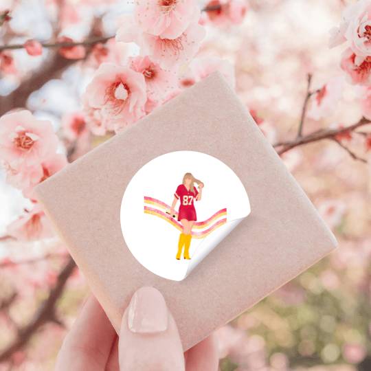 taylorr Swift x Travis Kelce Jersey (V5) Stickers